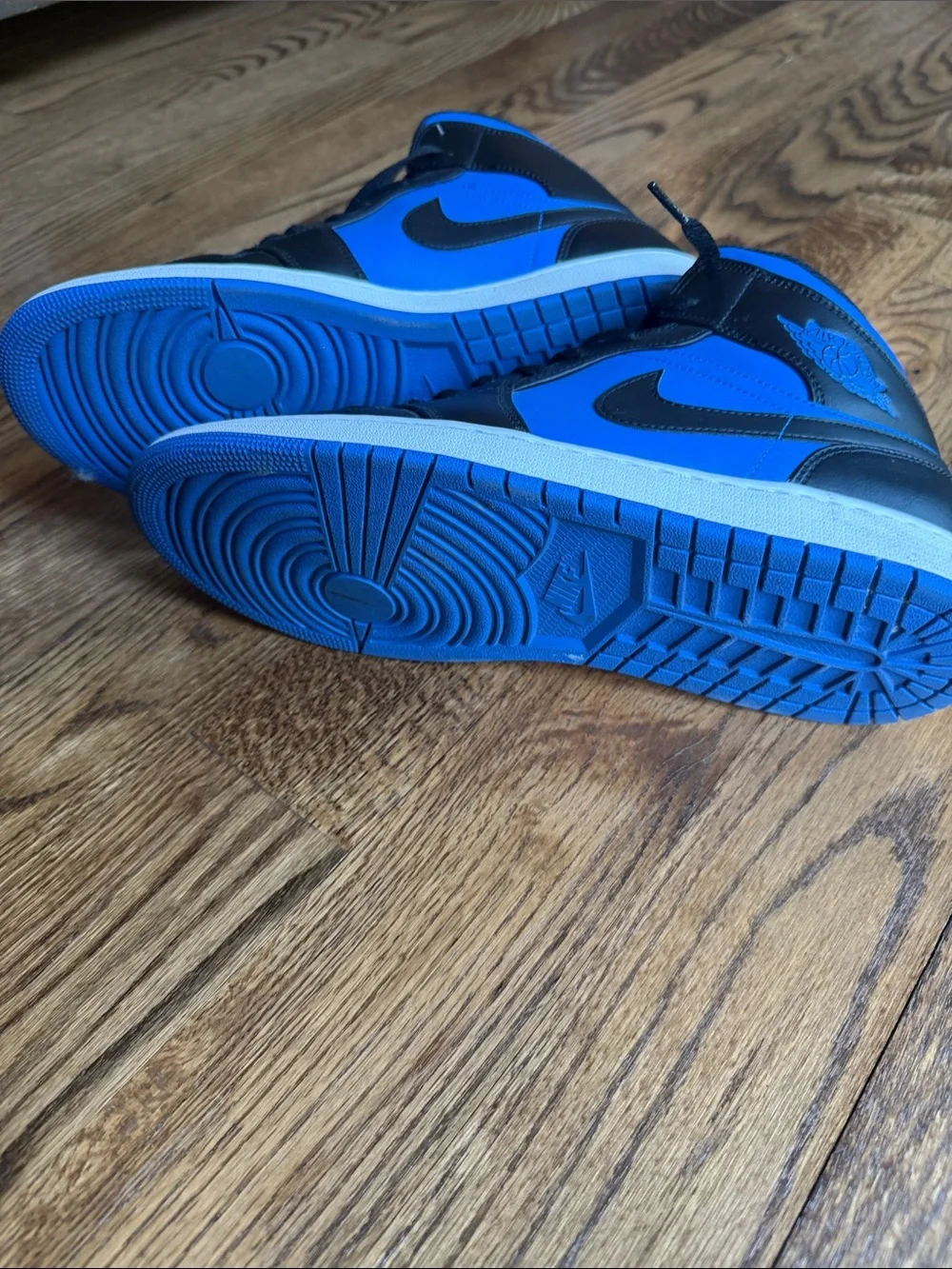 Jordan Men's Sneakers in Black and Blue size 11.5